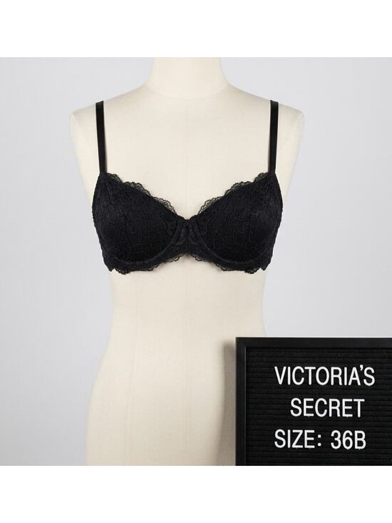 Victoria's Secret Other - Victorias Secret Black Unlined Underwire Bra 36B Adjustable Straps